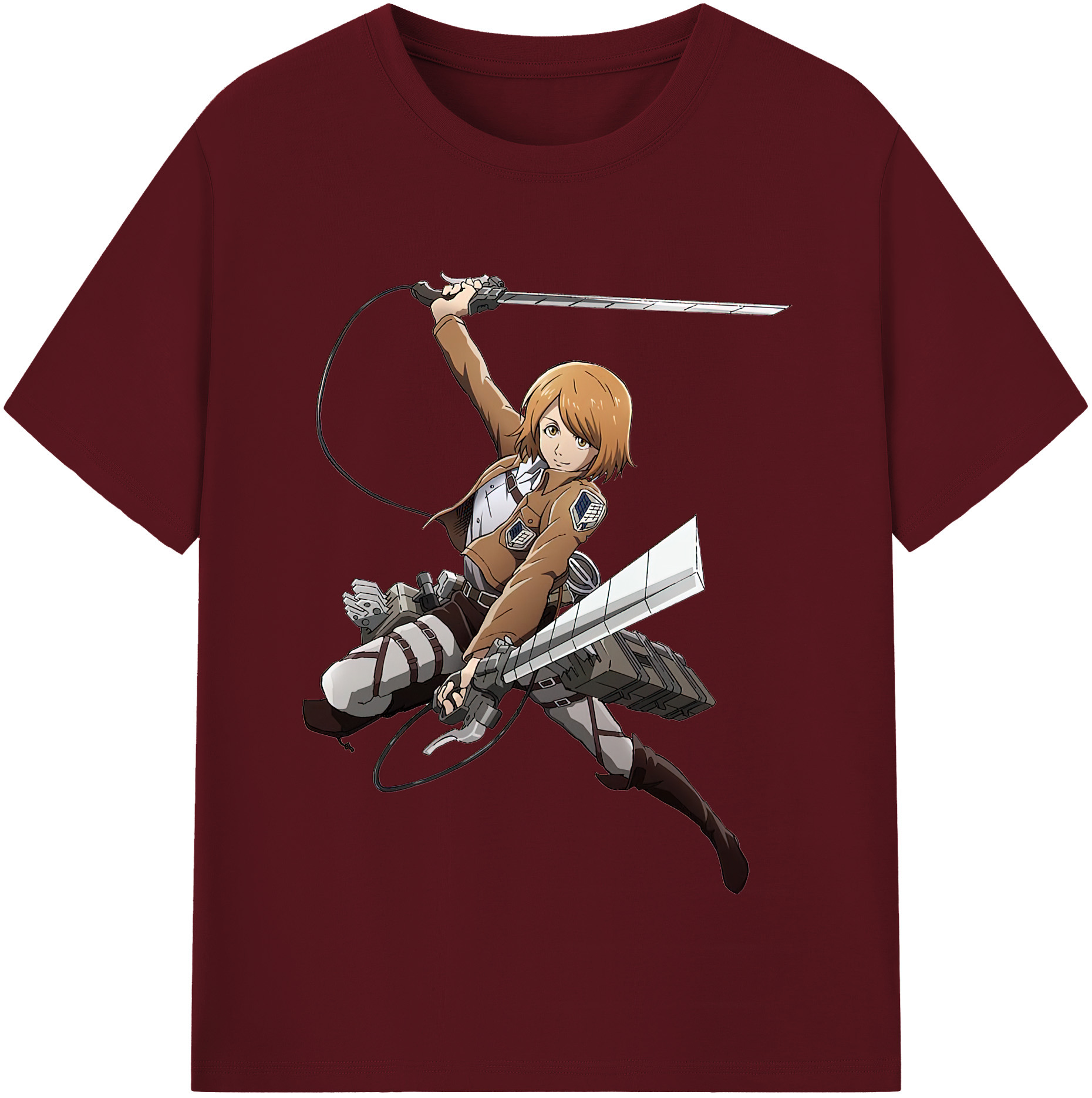 （画像用） 進撃の巨人 ペトラ·ラル Attack on Titan Petra Rall 綿100％半袖Tシャツ（フロントプリント）